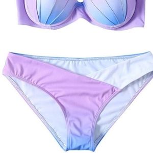 Womens Mermaid Swimsuit Gradient Small Bottoms.